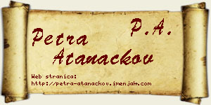 Petra Atanackov vizit kartica